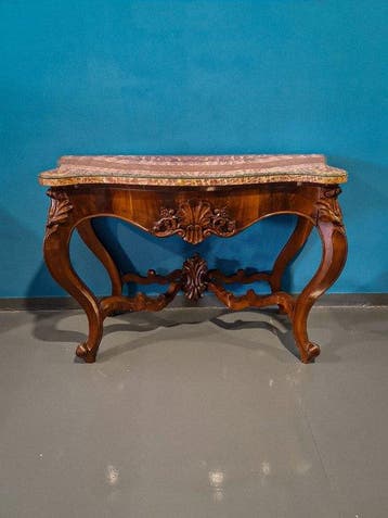 Wandtafel - Hout, Pakistaanse onyx