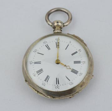 Antique - Horse 800 Silver mechanical pocket watch -, Nieuw