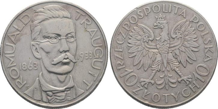 10 Zloty 1933 Polen Republik 1918-1939, Timbres & Monnaies, Monnaies | Europe | Monnaies non-euro, Envoi