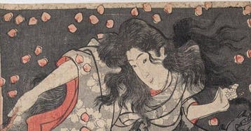 tomo no Kuronushi en Sumizome • Geest van de Komachi-boom •