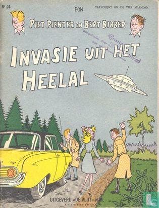 Piet Pienter en Bert Bibber - Invasie uit het heelal - 1965, Eén stripboek, Verzenden, Gelezen, Hove, Jozef Van.