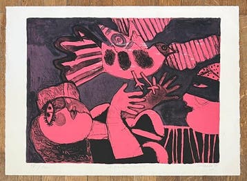 Corneille (1922-2010) - Lithographie ancienne Loiseau
