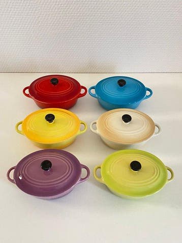 Style Le Creuset - Cocotte (6) - Enamelled ceramic