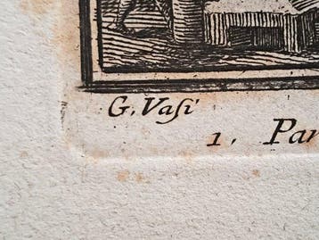 Giuseppe Vasi (1710-1782) - Prospetto principale del