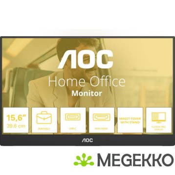 AOC 16T20E2 15.6  Full HD IPS Draagbare monitor, Computers en Software, Verzenden, Nieuw