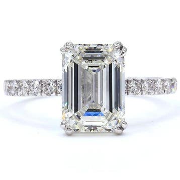 Zonder minimumprijs - Ring - 18 karaat Witgoud - 3.41ct. tw.
