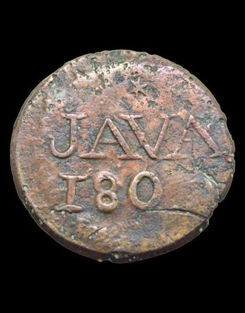 Indonesië, Java. Duit 180 (1810) Louis Napoleon Ref: