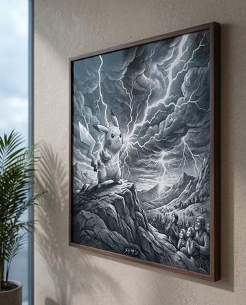 MEDSAN - Gustave Doré Pikachu () - UNIQUE WORK