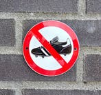 Voetbalschoenen verbodsbord, Verzamelen, Verzenden, Nieuw
