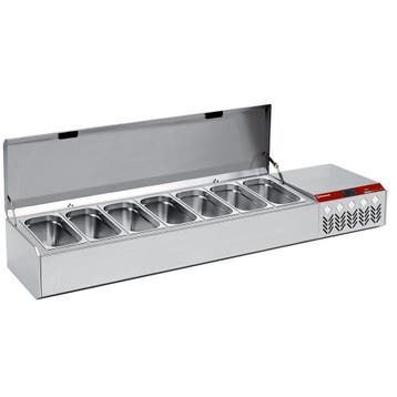 Gekoelde structuur GN 7x1/3, met deksel, Verzenden, Nieuw in verpakking, Koelen en Vriezen