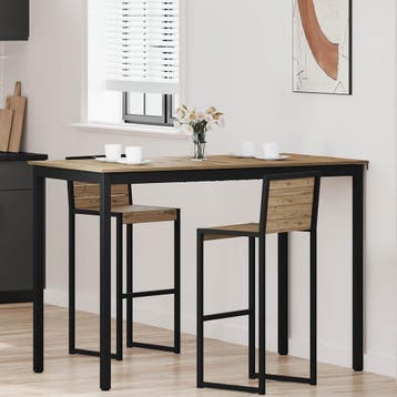 vidaXL Staande Bartafel Bewerkt hout Rechthoekig, Huis en Inrichting, Tafels | Eettafels, Verzenden, Nieuw