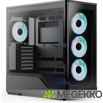 Aerocool P500A computerbehuizing Zwart, Verzenden, Nieuw