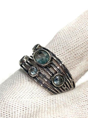 Zonder minimumprijs - Ale Jewels - Ring Zilver Topaas, Nieuw
