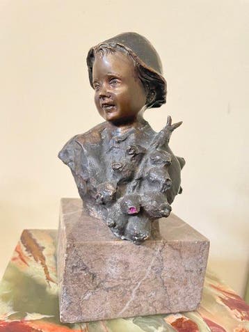 De Martino - Giovanni De Martino (1870-1935) - sculptuur,