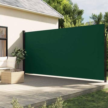 vidaXL Windscherm uittrekbaar 220x300 cm donkergroen, Verzenden, Nieuw