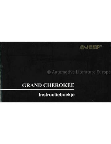 1996 JEEP GRAND CHEROKEE INSTRUCTIEBOEKJE NEDERLANDS, Ophalen of Verzenden