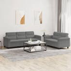 vidaXL 2-delige Loungeset met kussens microvezelstof, Verzenden, Nieuw