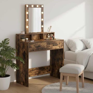 vidaXL Kaptafel Bruin 79 x 41 x 140 cm Bewerkt hout, Verzenden, Nieuw