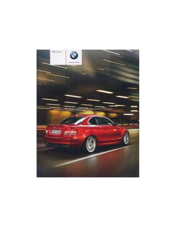 2009 BMW 1 SERIE COUPÉ BROCHURE DUITS