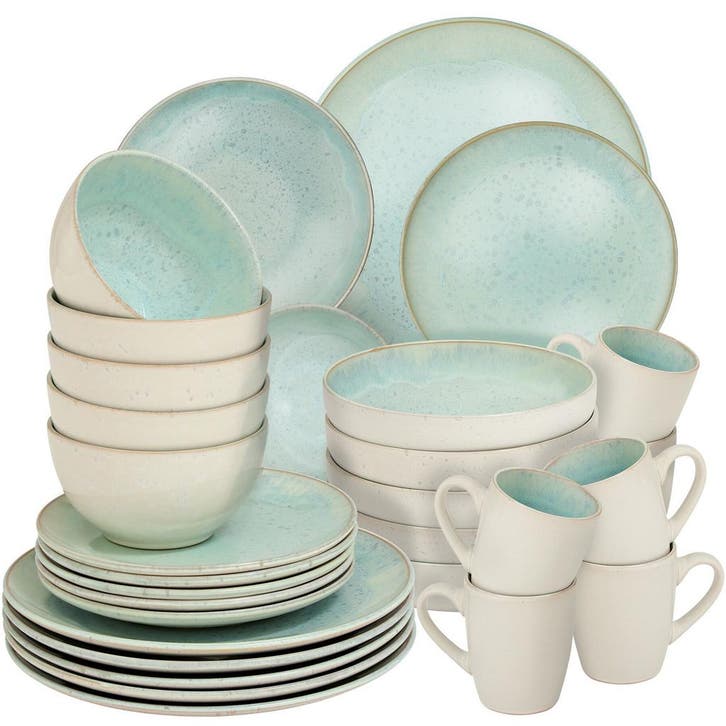 tectake Serviesset Mare van aardewerk, voor 6 personen - 30, Maison & Meubles, Cuisine | Vaisselle, Envoi