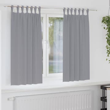 vidaXL Blackout Gordijnen met Ringen 2 st Lichtgrijs 175 x, Verzenden, Nieuw