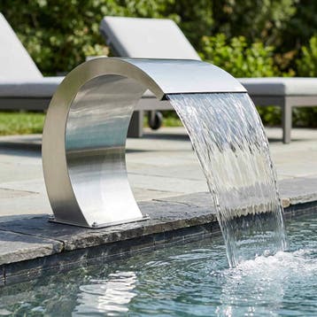 vidaXL Zwembad Fontein Zilverkleurig 61 x 30 x 71 cm, Tuin en Terras, Verzenden, Nieuw