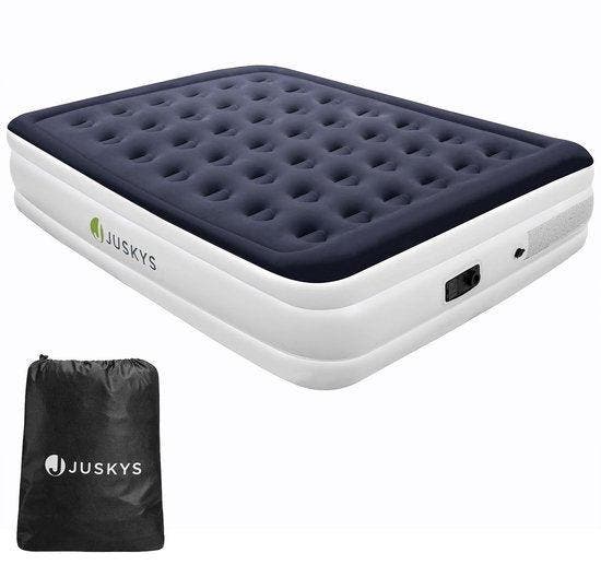 2dekans | Juskys Luchtbed Zelfopblaasbaar - 203 x 152 x 47, Kinderen en Baby's, Kinderkamer | Bedden, Ophalen of Verzenden