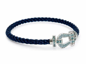Fred - Bracelet - Force 10 - 18 carats Or blanc - 1.03ct.