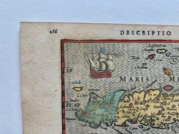 Grèce - Crète; P. Bertius - Descriptio Cretae - 1601-1620, Nieuw