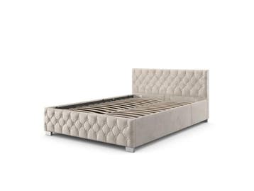 Veiling - Gestoffeerd Bed Nizza - 140 x 200 cm - Beige, Huis en Inrichting, Nieuw