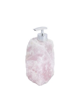 Rozekwarts Zeepdispenser - Navulbaar - ca. 1,7kg (Kristal), Antiek en Kunst, Ophalen of Verzenden