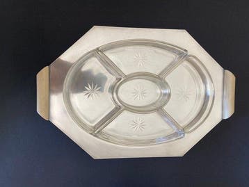 Serveerschaal - Magnifique plat à hors-dœuvre Art Déco -
