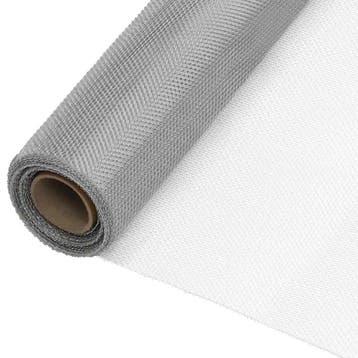 vidaXL Gaasjes 112 x 500 cm Mesh RVS 201 zilver, Tuin en Terras, Verzenden, Nieuw
