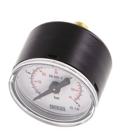 0..4 Bar Manometer Achteraansluiting Staal/Messing 40 mm, Doe-het-zelf en Bouw, Overige Doe-Het-Zelf en Bouw, Verzenden