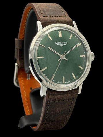 Longines - Green Dial-Sword Hands - Zonder minimumprijs -