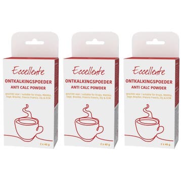 ECCELLENTE Ontkalkingspoeder voor Koffiemachines - 6x, Verzenden, Nieuw