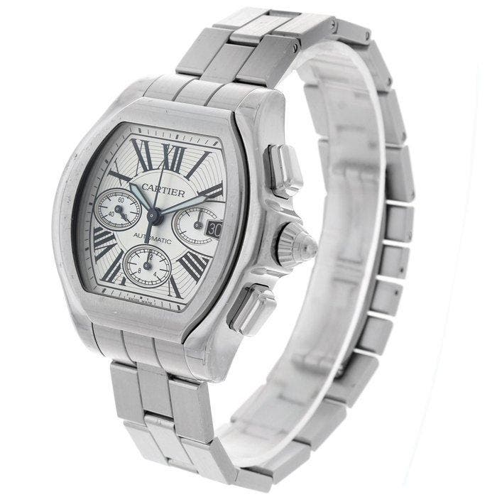 Cartier - Roadster Chronograph - 3405 - Homme - 2010-2020, Handtassen en Accessoires, Horloges | Heren