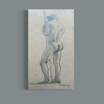 Antonio Rizzi (1869-1940) - Tre Studi di corpi, Antiek en Kunst