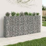 vidaXL Gabion verhoogd bed 4 pcs Zilver 330 x 50 x 150 cm, Verzenden, Nieuw