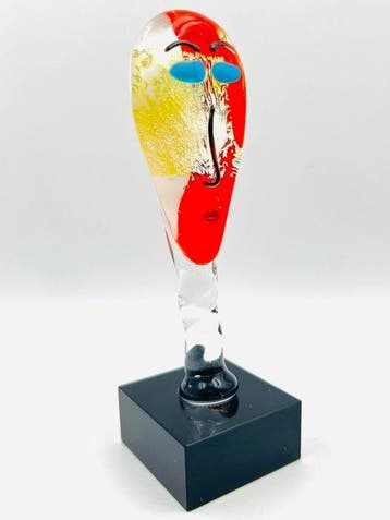 Handmade Murano glass - Sculpture, Viso ispirato a