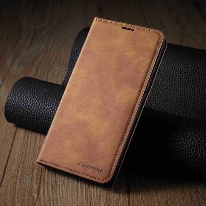 iPhone 14 Pro Max Flip Case Portefeuille - Wallet Cover Leer, Télécoms, Téléphonie mobile | Housses, Coques & Façades | Apple iPhone