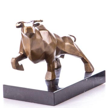 Figuur - Moderne Bronzefigur „Stier“ – Kraftvolle Skulptur