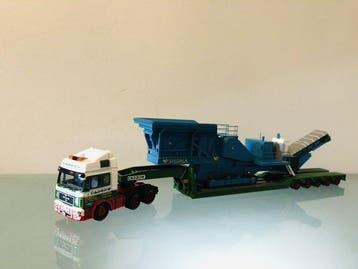 Corgi 1:50 - Model vrachtwagen - Man King trailer & crusher