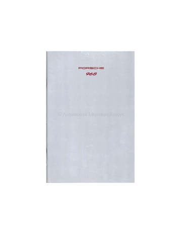 1992 PORSCHE 968 BROCHURE DUITS, Nieuw