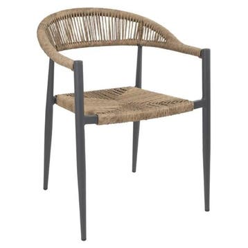Stoelen | EDEN | Rotan/Aluminium | Naturel | Donkergrijs, Verzenden