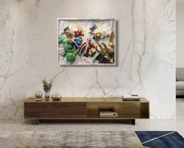 Makayhos - [Canvas] LEGO Super Heroes – Battle of New York, Nieuw