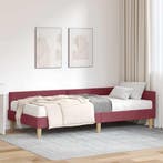 vidaXL Hoekbedframe met Matras met matras 2 pcs Grijs Stof, Verzenden