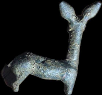 Oud-Grieks Bronzen hertfiguur