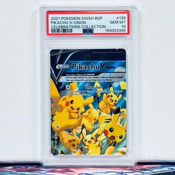 Pokémon Graded card - PIKACHU V-UNION #139 2021 POKEMON SWSH, Nieuw
