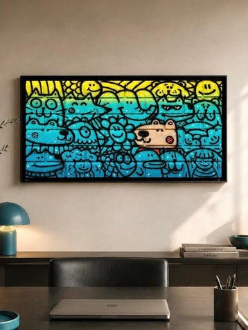 Mr Turkey - The Capybara Wall (100% hand painted/Wall